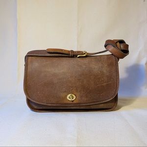 Vintage Coach Tabac New York City “City Bag” MADE IN NYC 1970s Made in USA